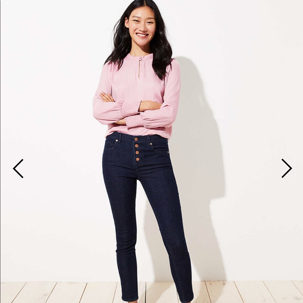 Loft Button Fly Denim